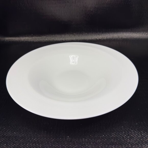 Fortessa White Swirl Round Deep Dish Bowl 9inch Bowls Dishes Porcelain Set 3 VTG - Picture 8 of 14